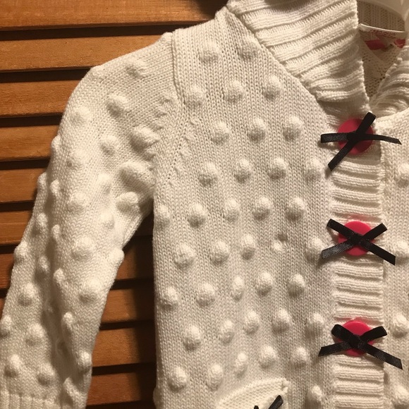 Max Studio Baby White Cardigan & Hat Set - Picture 6 of 12